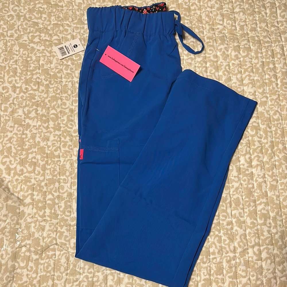 Blue , Betsy Johnson Scrub bottom